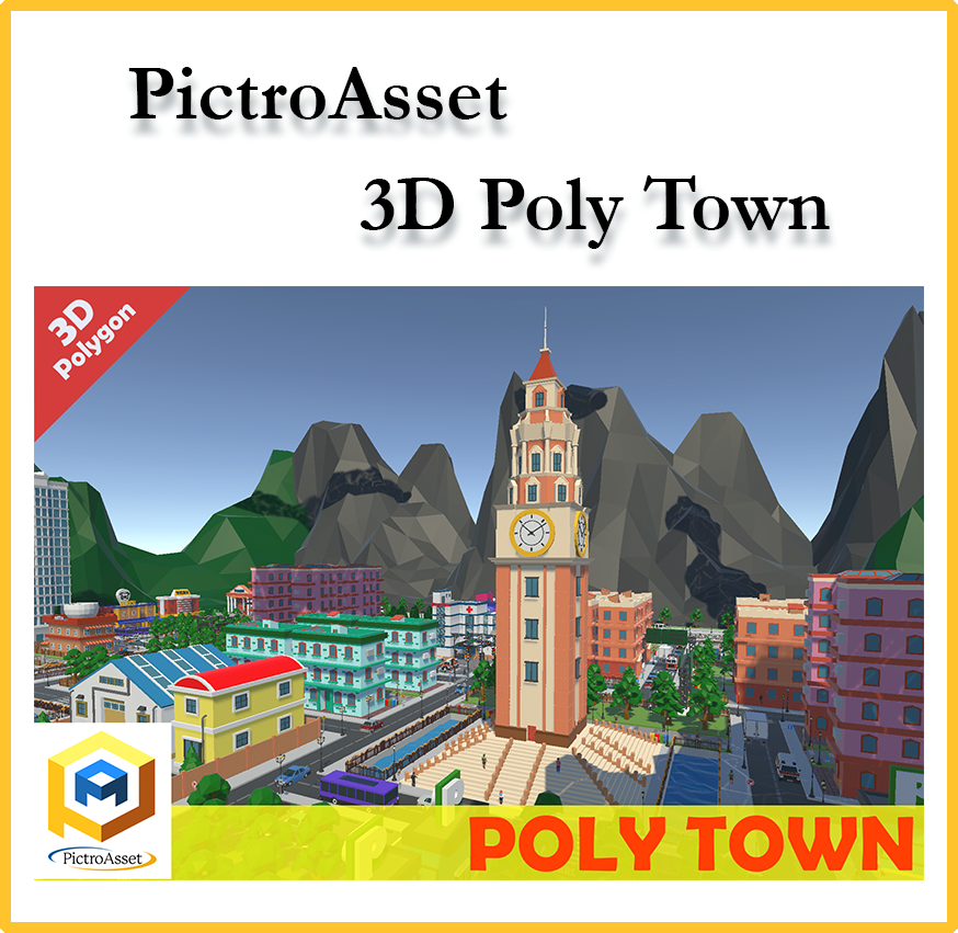 PictroAsset 3D Poly Town